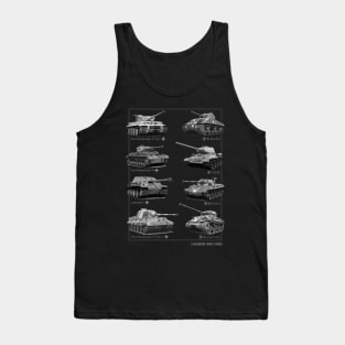 WW2 tanks M4 Sherman T-34 Tiger I Firefly Phanter Tank Top